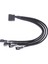 Fan Kablo Ayırıcı Güç Kablosu 12V 27CM 4pin Ide Molex 4-Port 3pin/4pin Soğutucu Soğutma Fanı Ayırıcı Güç Kablosu Bilgisayar Için (Yurt Dışından) 1