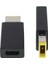 Usb-C Tip C Dişi Dikdörtgen Erkek Pd Dc Güç Adaptörü Kare Şarj Cihazı Dönüştürücü 45W/65W 3.25A Lenovo Thinkpad Dizüstü Bilgisayar Için (Yurt Dışından) 2