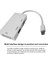 3 In 1 Mini Ekran Bağlantı Noktası Mını Dp Erkek HDMI Uyumlu DVI VGA Dişi Adaptör Dönüştürücü Kablo Apple MacBook Air/pro Mdp (Yurt Dışından) 2