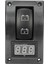 12-24V LED Çift Pil Test Paneli Rocker Anahtarı Araba Kamyon Deniz Tekne Voltmetre 4p On-Off-On (Yurt Dışından) 1