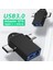 Gümüş 2 In 1 USB 3.0 Dişi C Tipi Otg Adaptörü Mikro USB Erkek USB 3.0 Otg Dönüştürücü Samsung Xiaomi Dizüstü Bilgisayar USB C Otg Adaptörü (Yurt Dışından) 4