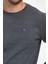 Erkek Siyah-Lacivert-Antrasit Bisiklet Yaka Nakış Detaylı Regular Fit 3'lü Sweatshirt 5