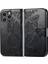 iPhone 14 Pro Max Kelebek Kanatları Narin Çiçekler Flip Darbeye Dayanıklı Deri Telefon Kılıfı ile Uyumlu (Yurt Dışından) 3