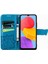 Samsung Galaxy M13 4g Kelebek Kanatları Narin Çiçekler Flip Darbeye Dayanıklı Deri Telefon Kılıfı ile Uyumlu (Yurt Dışından) 4