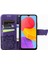 Samsung Galaxy M13 4g Kelebek Kanatları Narin Çiçekler Flip Darbeye Dayanıklı Deri Telefon Kılıfı ile Uyumlu (Yurt Dışından) 4