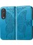 Honor 90 5g Kelebek Kanatları Narin Çiçekler Flip Darbeye Dayanıklı Deri Telefon Kılıfı ile Uyumlu (Yurt Dışından) 3