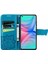 Infinix Hot 10 Kelebek Kanatları Narin Çiçekler Darbeye Dayanıklı Deri Telefon Kılıfı (Yurt Dışından) 4
