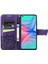 Infinix Hot 10 Kelebek Kanatları Narin Çiçekler Darbeye Dayanıklı Deri Telefon Kılıfı (Yurt Dışından) 4