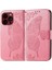 iPhone 15 Pro Kelebek Kanatları Narin Çiçekler Flip Darbeye Dayanıklı Deri Telefon Kılıfı ile Uyumlu (Yurt Dışından) 3