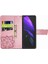 Samsung Galaxy Z Fold 2 Kelebek Kanatları Narin Çiçekler Flip Darbeye Dayanıklı Deri Telefon Kılıfı ile Uyumlu (Yurt Dışından) 5