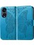 Oppo Reno 8t 5g Kelebek Kanatları Narin Çiçekler Darbeye Dayanıklı Deri Telefon Kılıfı (Yurt Dışından) 3