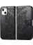 iPhone 13 Mini Kelebek Kanatları Narin Çiçekler Flip Darbeye Dayanıklı Deri Telefon Kılıfı ile Uyumlu (Yurt Dışından) 3