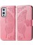 Oneplus 9 Kelebek Kanatları Narin Çiçekler Darbeye Dayanıklı Deri Telefon Kılıfı (Yurt Dışından) 3