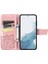 Samsung Galaxy S23 Kelebek Kanatları Narin Çiçekler Flip Darbeye Dayanıklı Deri Telefon Kılıfı ile Uyumlu (Yurt Dışından) 4