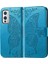Oneplus 9 Kelebek Kanatları Narin Çiçekler Darbeye Dayanıklı Deri Telefon Kılıfı (Yurt Dışından) 3