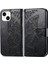 iPhone 14 Plus Kelebek Kanatları Narin Çiçekler Flip Darbeye Dayanıklı Deri Telefon Kılıfı ile Uyumlu (Yurt Dışından) 3