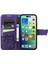 iPhone 14 Plus Kelebek Kanatları Narin Çiçekler Flip Darbeye Dayanıklı Deri Telefon Kılıfı ile Uyumlu (Yurt Dışından) 4