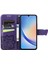 Samsung Galaxy A34 5g Kelebek Kanatları Narin Çiçekler Flip Darbeye Dayanıklı Deri Telefon Kılıfı ile Uyumlu (Yurt Dışından) 4