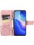 Oppo Reno 5 Kelebek Kanatları Narin Çiçekler Darbeye Dayanıklı Deri Telefon Kılıfı (Yurt Dışından) 5