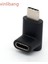 90 Derece Tip C Adaptör, USB C Erkek - Dişi Adaptör Yukarı ve Aşağı Açılı Usb-C Adaptör USB 3.1 Tip-C Konnektör (Yurt Dışından) 1