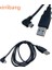 1pc USB 2.0 A Erkek Fiş Mini 5 Pin Sol Açılı 90 Derece Fiş Veri Kablosu Kablosu 3M/10FT Siyah (Yurt Dışından) 2