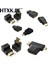 5 Adet/takım 1080 P HDMI Adaptör Seti HDMI Dişi Mini Mikro HDMI Erkek Uzatma Adaptörü Dönüştürücü 90 Derece 270 3D Tv LCD Hdtv (Yurt Dışından) 1