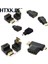 5 Adet/takım 1080 P HDMI Adaptör Seti HDMI Dişi Mini Mikro HDMI Erkek Uzatma Adaptörü Dönüştürücü 90 Derece 270 3D Tv LCD Hdtv (Yurt Dışından) 2