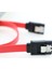 Yüksek Hızlı 6.0 Gbps Düz Seri Ata Sata Iıı Veri Kablosu 7 Pin Sata HDD SSD Için Kilitleme Mandalı 45 cm Kırmızı (Yurt Dışından) 5