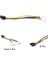 18CM 4 Pinli Çift D Bağlantı Noktasına 8 Pinli (6+2) Grafik Adaptör Kablosu Kart Güç Hattı (Yurt Dışından) 4