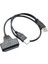 Sata SSD ve HDD Için USB 2.0 Ila 2,5 Inç HDD 7 + 15PIN Sata Sabit Sürücü Kablosu Adaptörü (Yurt Dışından) 5