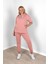 Kadın Kapüşonlu Büyük Beden Eşofman Takımı 3759-23 1