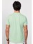 Erkek Slim Fit Dar Kesim Pamuk Düz Pike Yeşil Polo Yaka Tişört 5