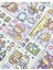 Sevimli Kız Mor Şapkalı 50 Yaprak Mini Defter Sticker Çıkartma Bullet Journal Defter Süsleme 4