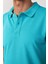 Erkek Slim Fit Dar Kesim Pamuk Düz Pike Yeşil Polo Yaka Tişört 3