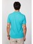 Erkek Slim Fit Dar Kesim Pamuk Düz Pike Yeşil Polo Yaka Tişört 5
