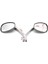 10MM Motosiklet Ayna Krom Oval Retro Dikiz Yan Aynalar Evrensel Yamaha Cafe Racer Chopper Motosiklet Aksesuarları (Yurt Dışından) 3
