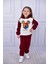 Unisex Çocuk Kapşonlu Mickey Nakışlı Polar Yumuşacık Takım 4