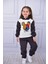 Unisex Çocuk Kapşonlu Mickey Nakışlı Polar Yumuşacık Takım 3