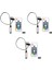3x Bilgisayar Fanı Aydınlatma Efekti Kontrol Cihazı, 5V 3-PIN/12V 4-Pin Rgb Ekipman Tel Kontrolü/uzaktan Kumanda, Açma/kapama ile (Yurt Dışından) 1