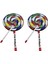 2x Lolipop Desen Renkli Davul Vurmalı Çalgı Çocuklar Için Anaokulu Müzik Eğitimi Erken Eğitim (Yurt Dışından) 1