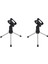 2x Ayrılabilir Katlanabilir Taşınabilir Açı Ayarlanabilir Tripod Masa Masaüstü Mikrofon Minifon Standı Tutucu Braketi (Yurt Dışından) 1