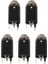 5 Adet Siyah Gitar Endpin Jack 6.35 Girişi Herhangi Bir Gitar Eq Pikap Çıkışı Gitar Parçaları ve Aksesuarları (Yurt Dışından) 1