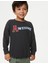 Slogan Desenli Yuvarlak Yaka Sweatshirt 1
