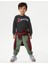 Slogan Desenli Yuvarlak Yaka Sweatshirt 3
