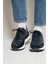 Edmond Model Deri El Yapımı Erkek Lacivert Sneaker 4