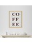 Mutfak Coffee Writing-Kahve Yazı Ahşap Çerçeveli Poster Tekli Dekor Duvar Tablo Seti 1