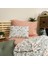 Salmon Floral Pamuk Bebek Nevresim Seti 1