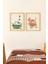 Mutfak Çay Ekmek Limon Doğal Ahşap Çerçeveli 2'li Tablo Seti 1