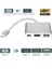 3'in 1 Type-C To HDMI 4K USB 3.0 Dönüştürücü Adaptör Macbook, Pro 2015 2016 2017 Samsung S8 S9 S10 2