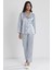 Pierre Cardin Saten Dantelli Pijama Takımı 1438 - Mist 3